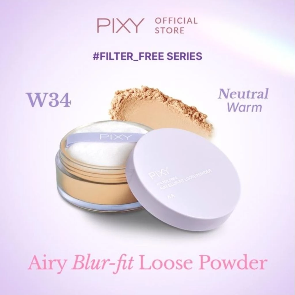 Pixy Airy Blur-Fit Loose Powder Shade W34 Neutral Warm