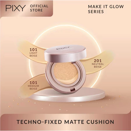 Pixy Techno Fixed Matte Cushion 201 Neutral Beige