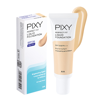 Pixy Perfect Fit Liquid Foundation Spf 35 Pa+++ 02 Yellow Beige