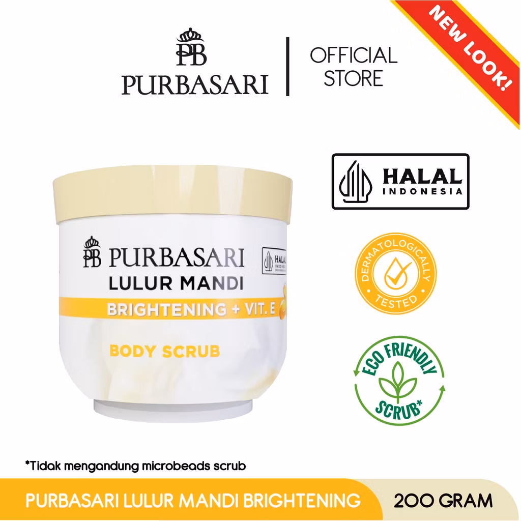 LULUR MANDI BRIGH+VIT E 200 GR
