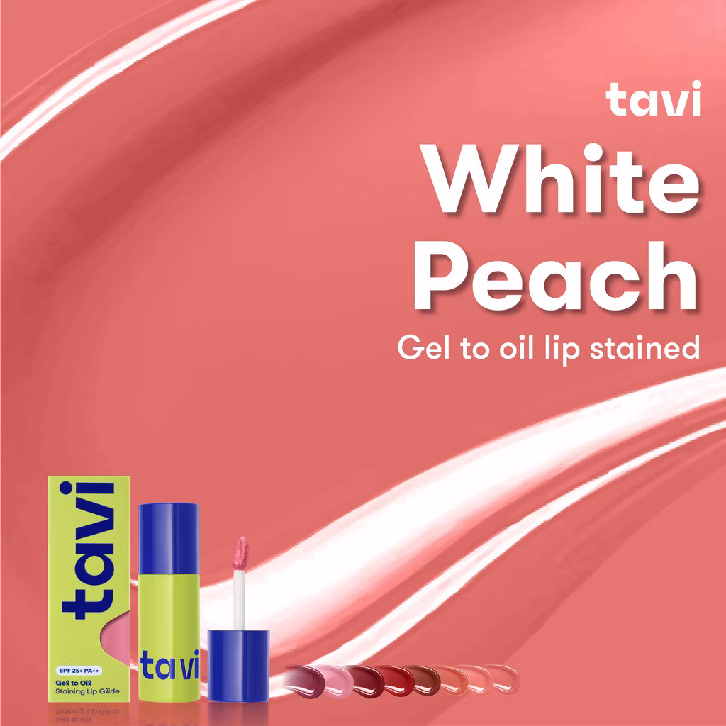 Tavi Gel To Oil Staining Lip Glide 01 White Peach 4G