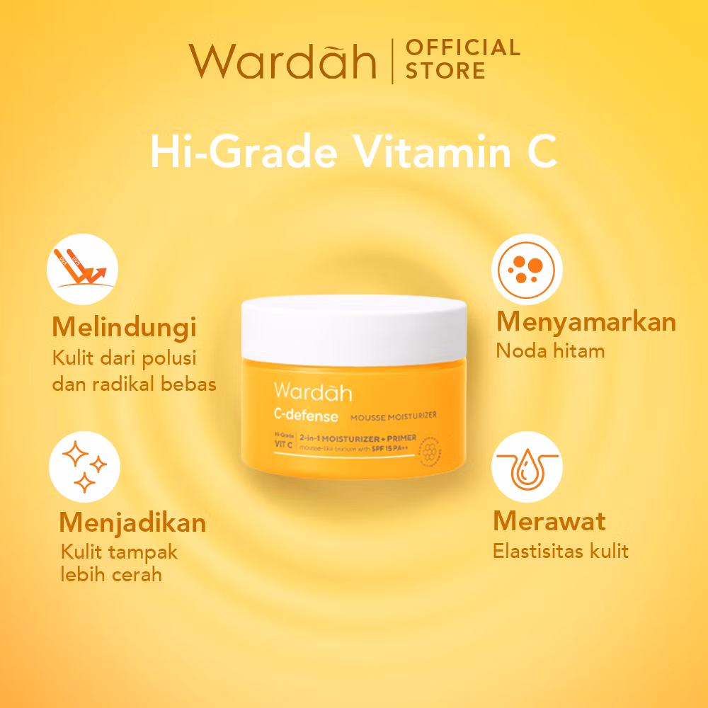 Wardah C-defense Mousse Moisturizer 30g