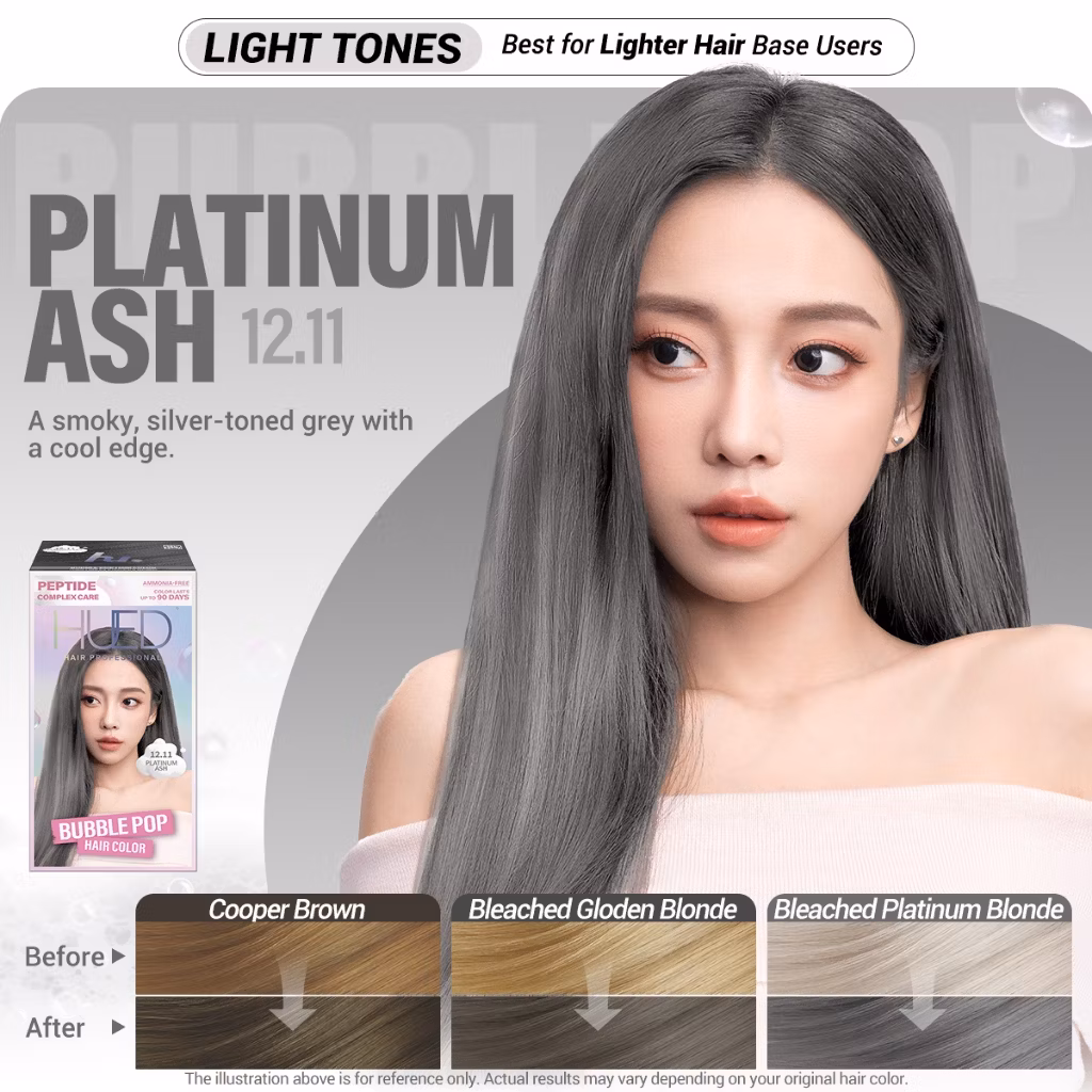 Hued Bubble Pop Hair Color 12.11 Platinum Ash