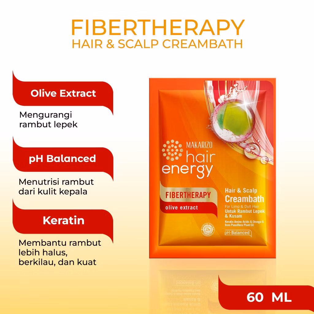 Makarizo Hair Energy Fibertherapy Olive Extract 60Ml