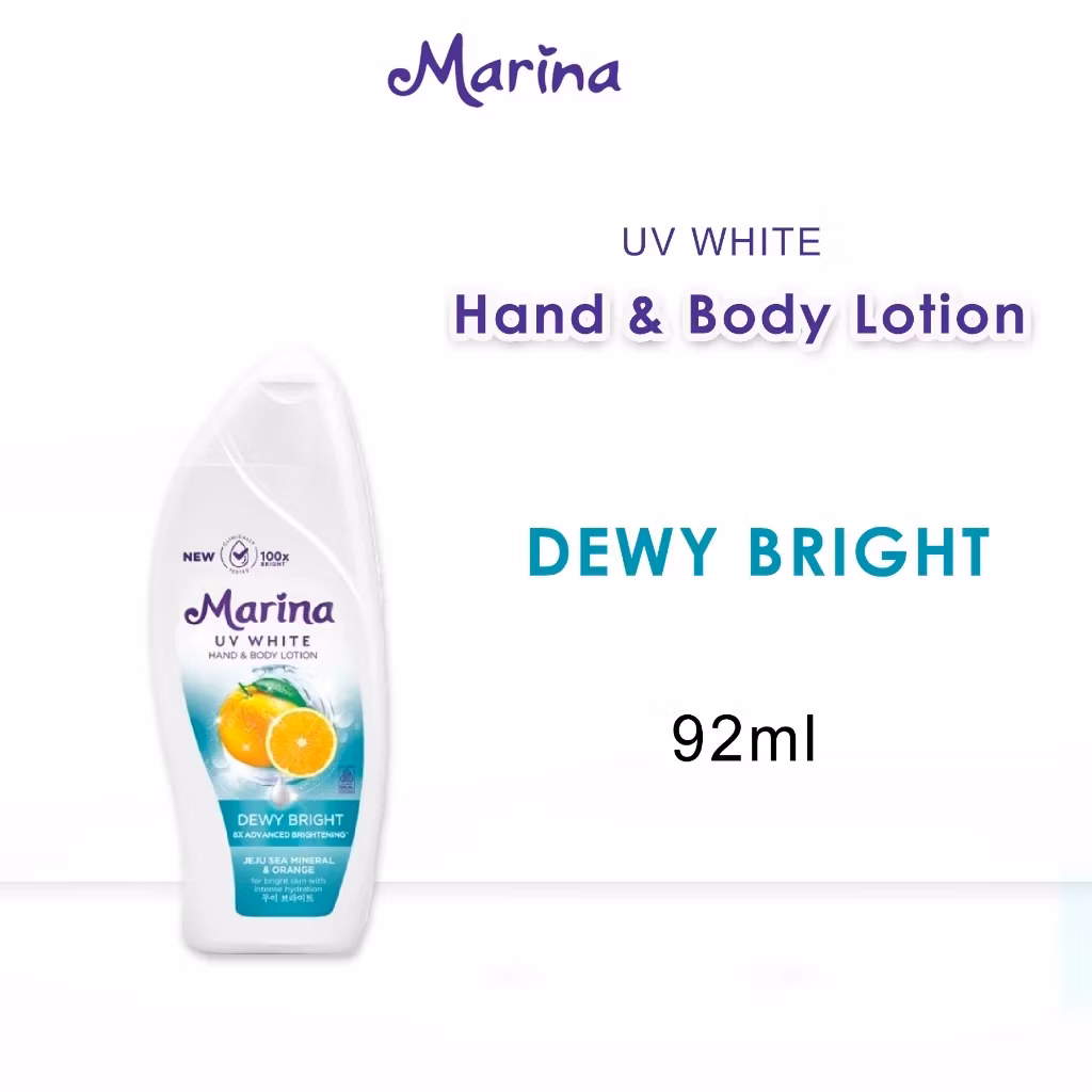 Marina Uv White Hand & Body Lotion Dewy Bright 92Ml