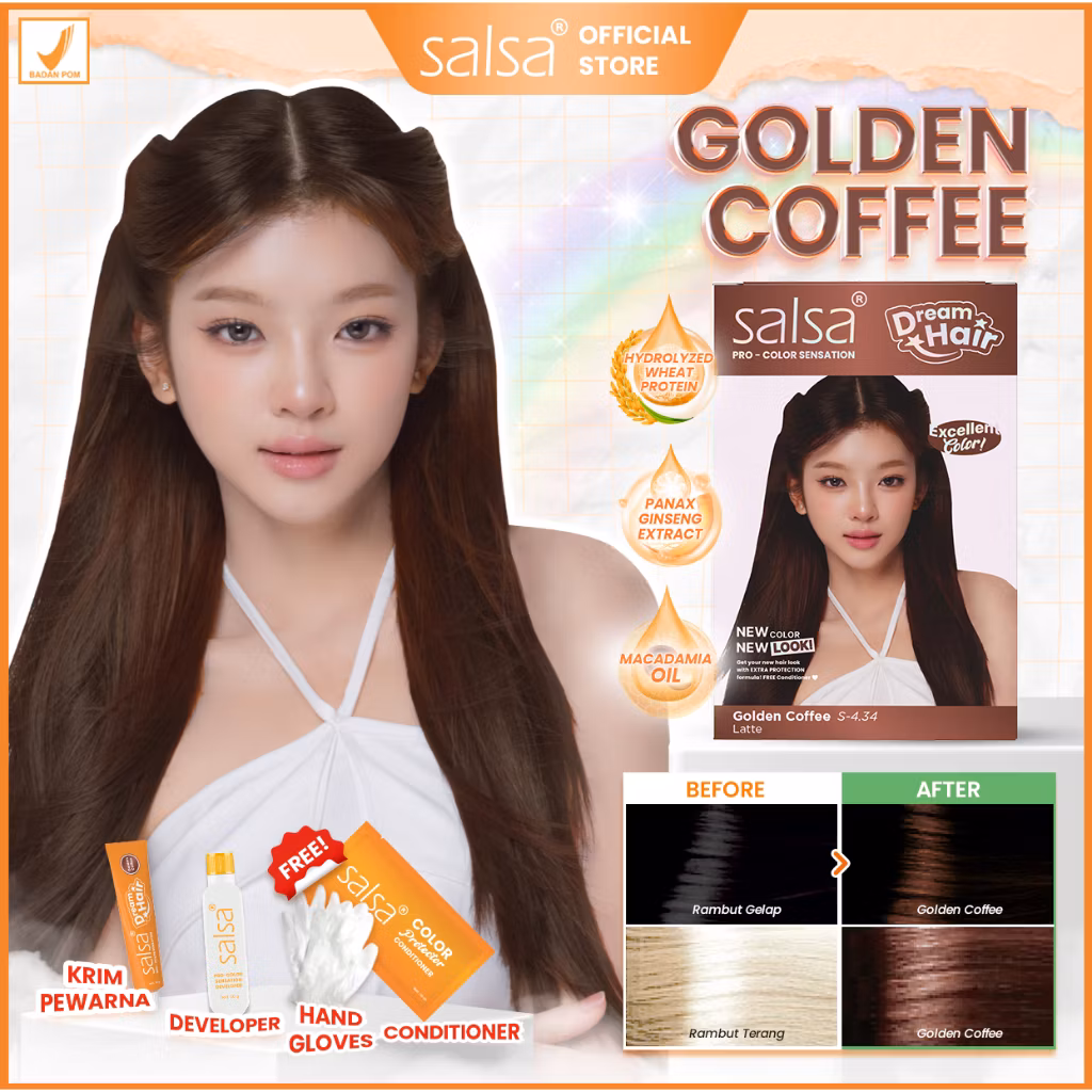 Salsa Pro Colorsensation Dream Hair Golden Coffe S-4.34