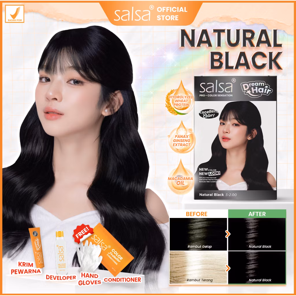 Salsa Pro Colorsensation Dream Hair Natural Black S-2.00