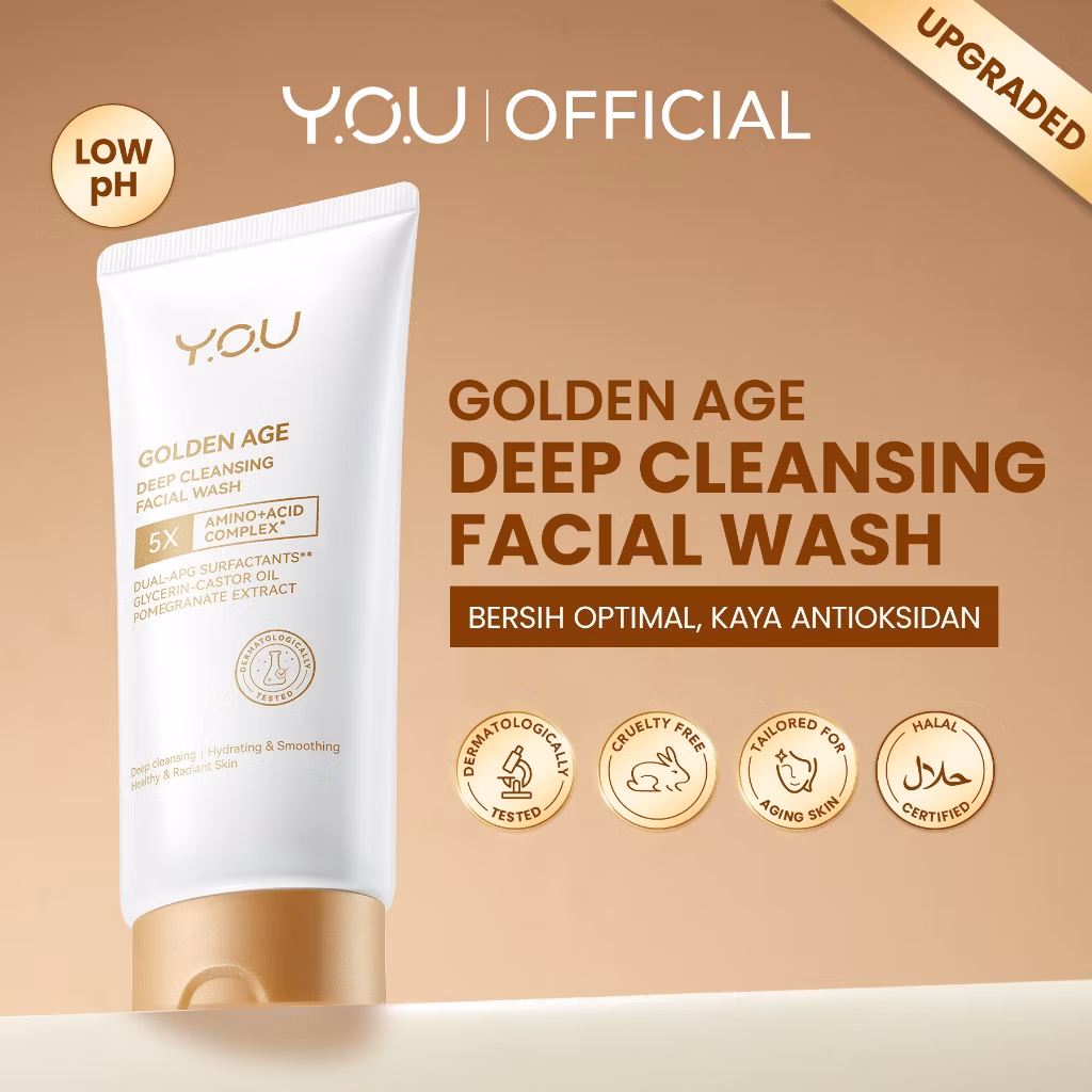You Golden Age Deep Cleansing Facial Wash 5X Amino+Acid Complex 100Gr