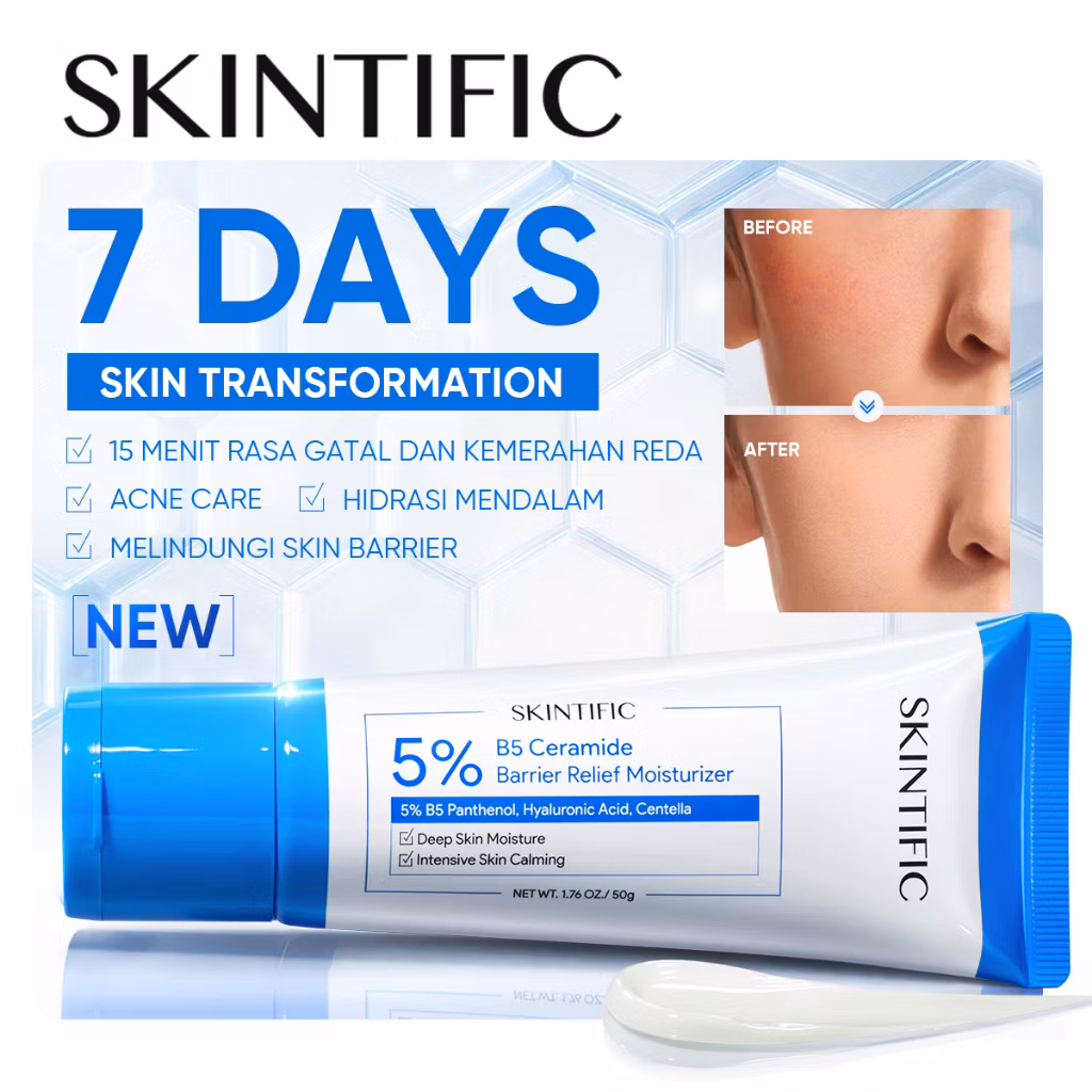 Skintific 5% B5 Ceramide Barrier Relief Moisturizer 50gr