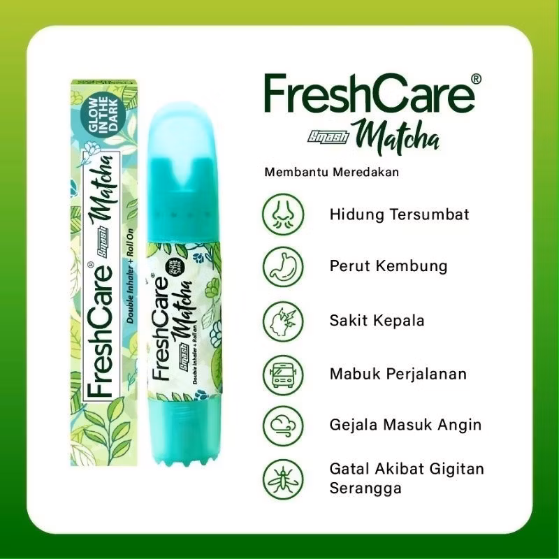 Fresh Care Smash Matcha Double Inhaler + Roll On