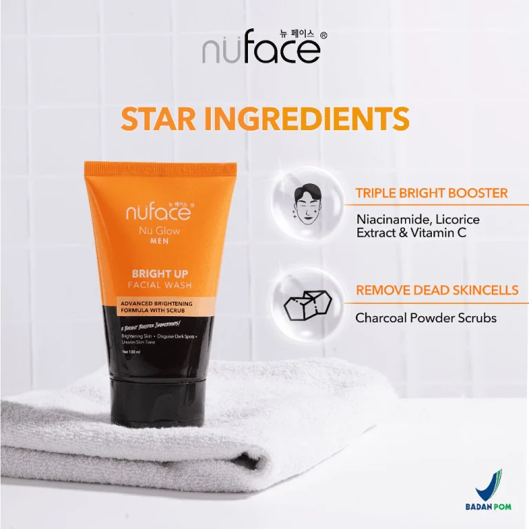Nuface Nu Glow Men Bright Up Facial Wash 100ml