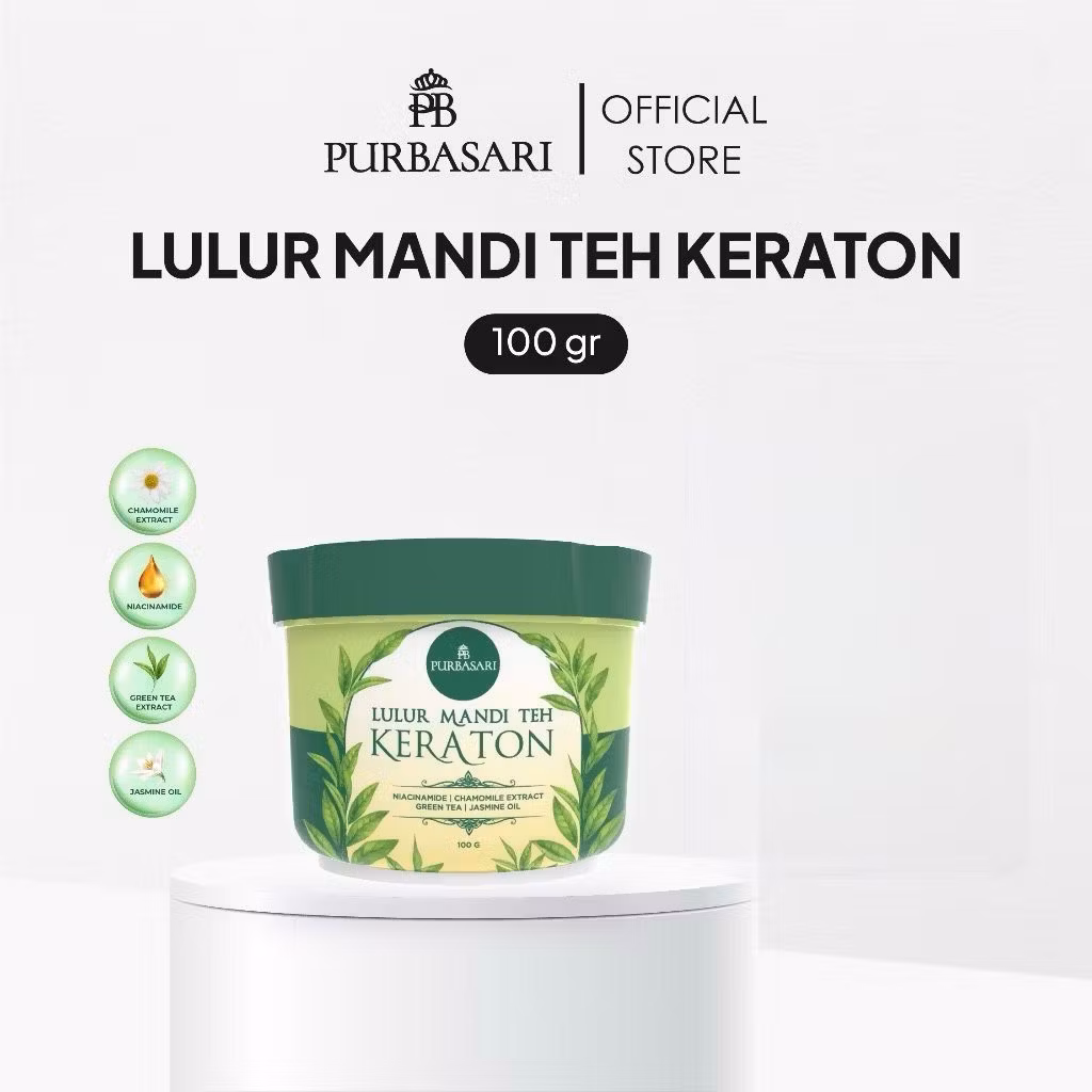 Purbasari Lulur Mandi Teh Keraton 100gr