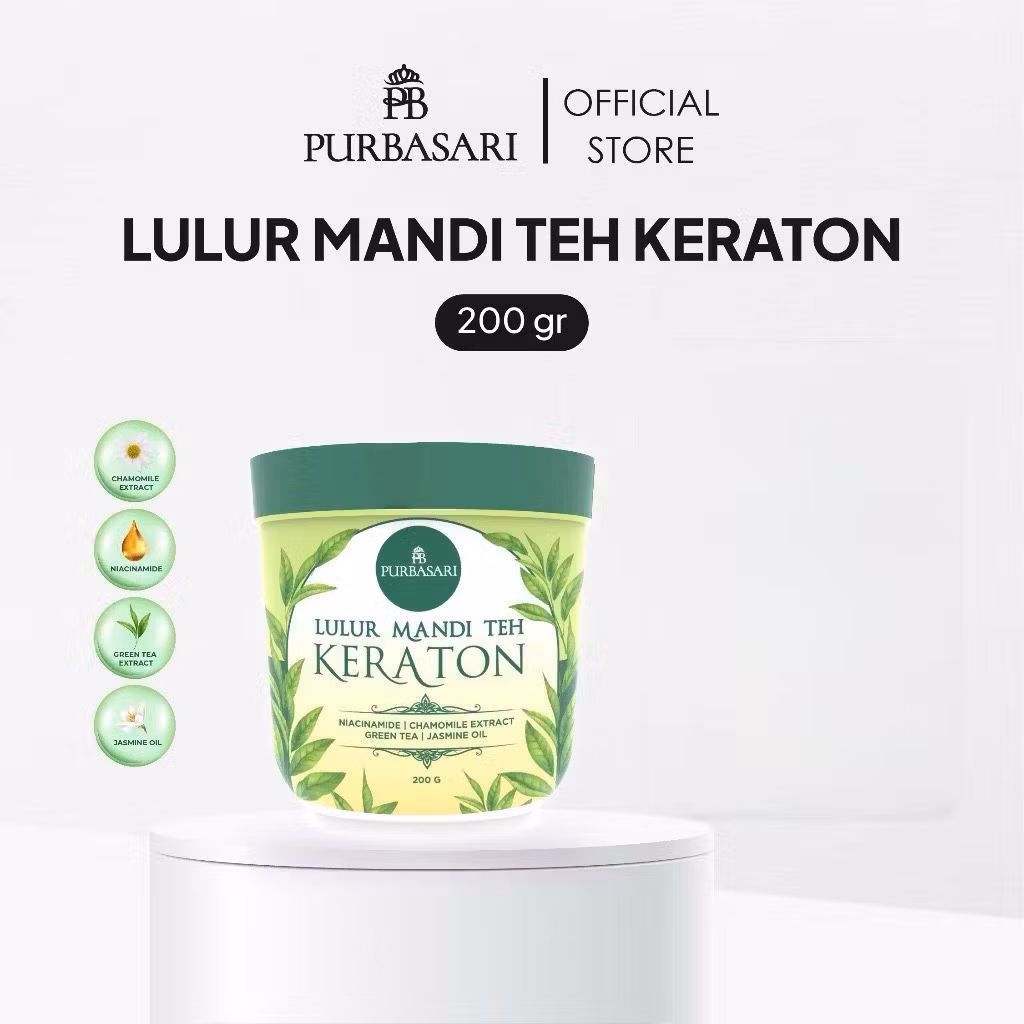 Purbasari Lulur Mandi Teh Keraton 200gr