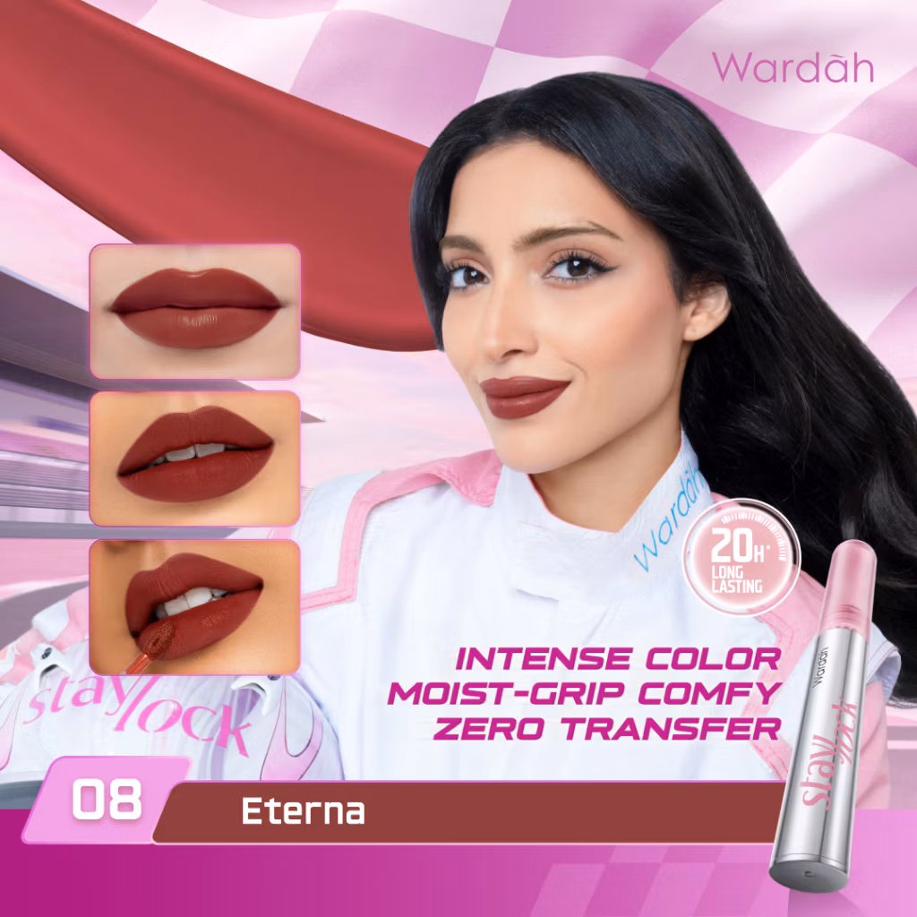 Wardah Staylock Lip Matte Transferproof 08 Eterna