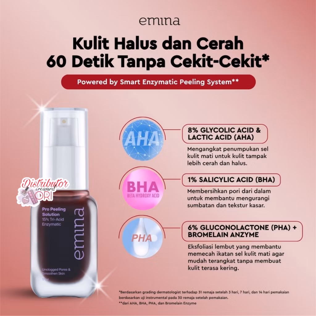 Emina Pro Peeling Solution 15% Tri-Acid Enzymatic