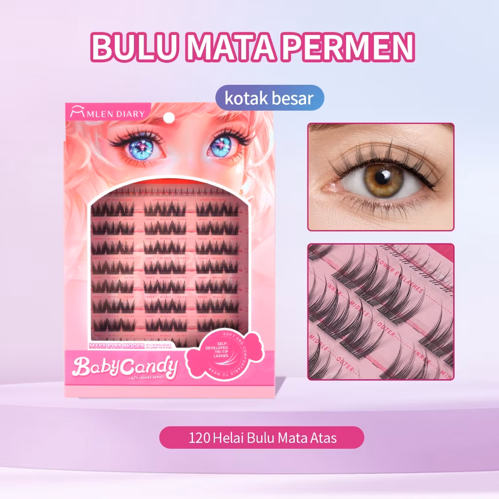 Mlen Diary Lazy Lashes Series – Baby Candy Large