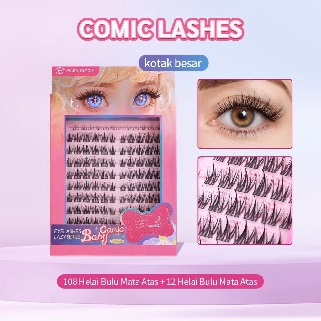 Mlen Diary Lazy Lashes Series – Baby Comic Large