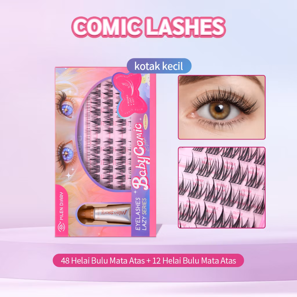 Mlen Diary Lazy Lashes Series – Baby Comic Small