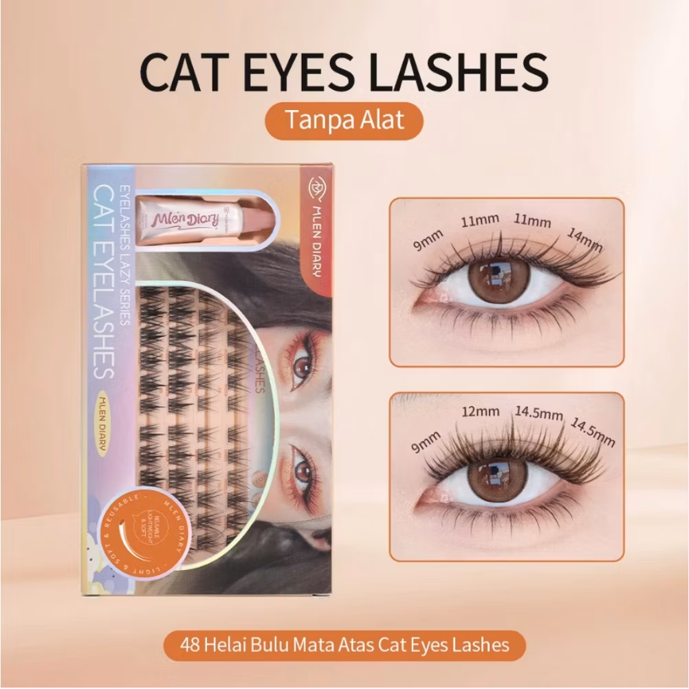 Mlen Diary Lazy Lashes Series – Cat Eyelashes Small