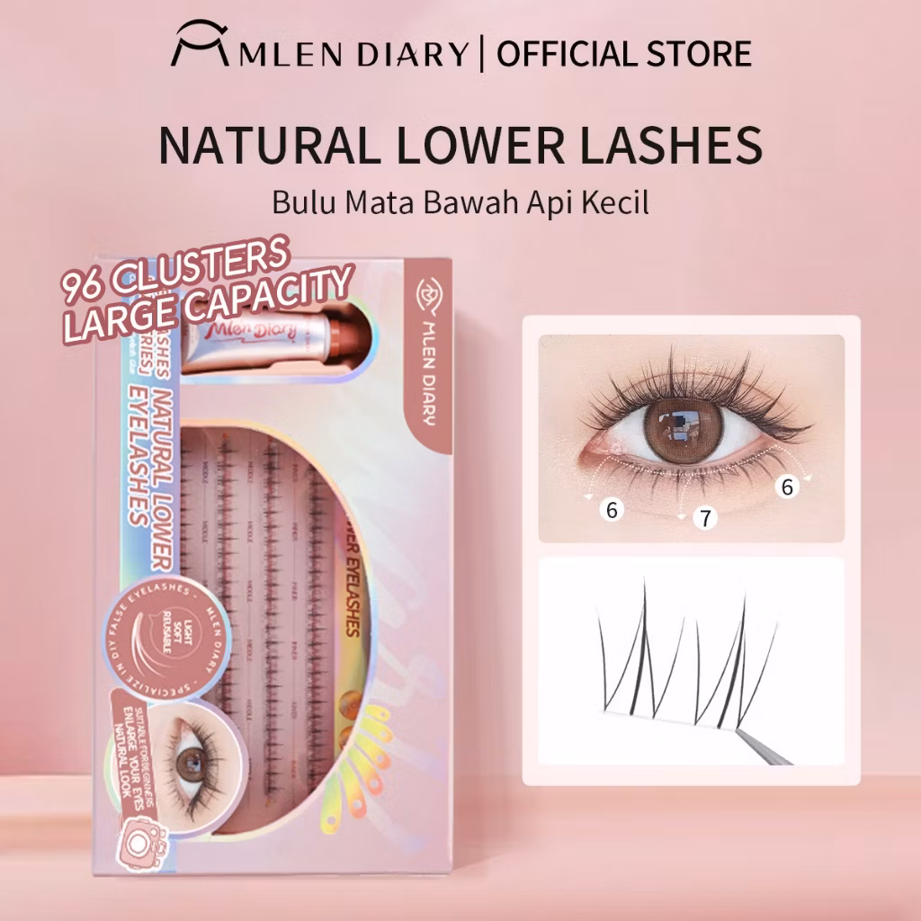 Mlen Diary Lazy Lashes Series – Natural Lower Eyelashes