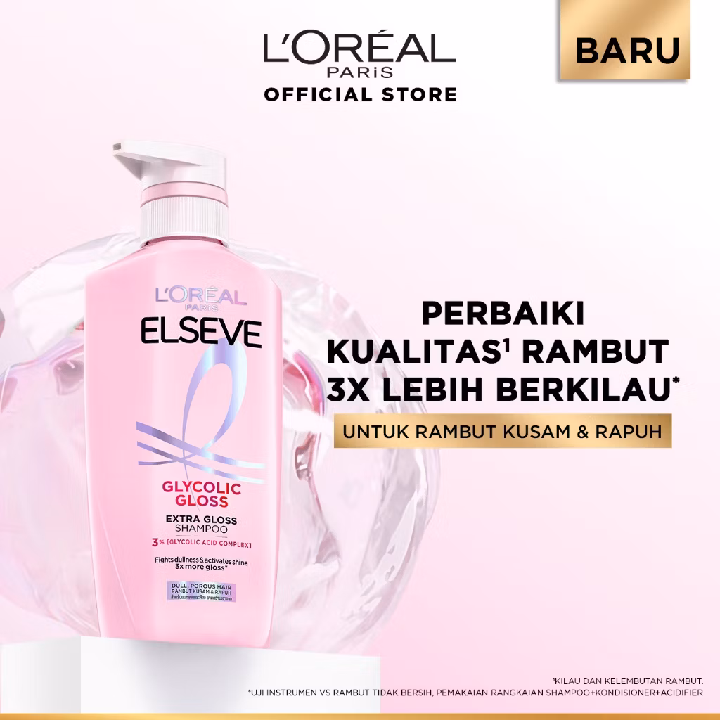 Loreal Elseve Glycolic Gloss Shampo 400ml