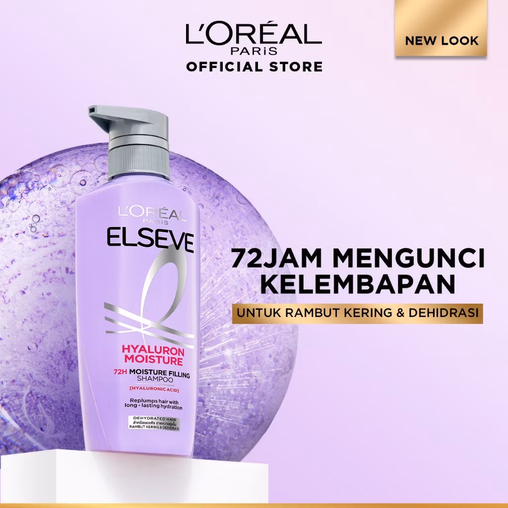 Loreal Els Hyaluron Moisture Shampo 400ml