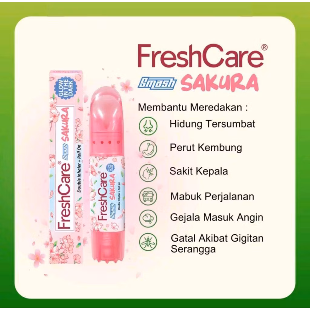 Fresh Care Smash Sakura Double Inhaler + Roll On