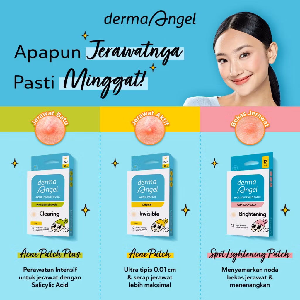 Derma Angel Acne Patch Plus Salicylic Acid Day 6 + 3Pcs Kitties
