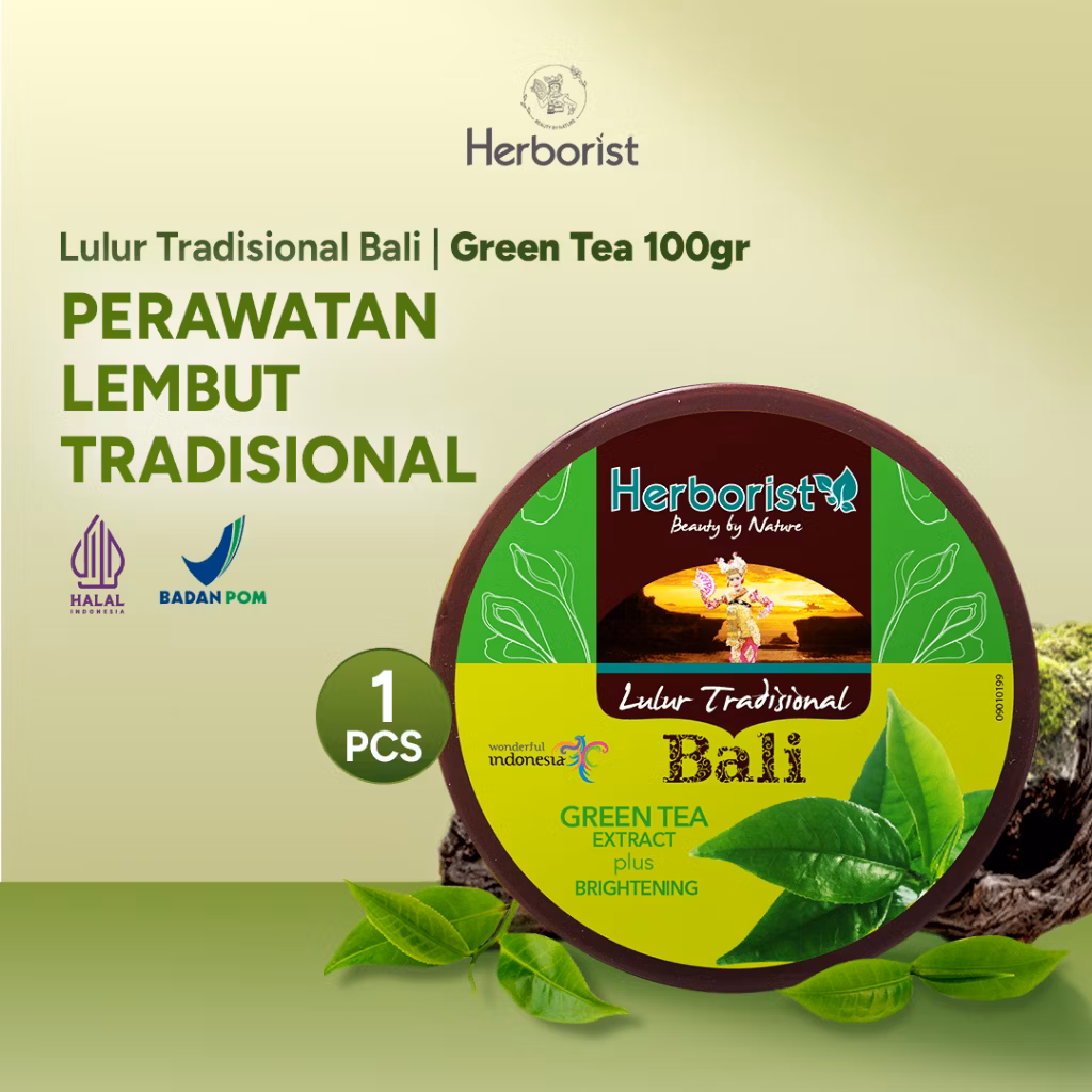 Herborist Lulur Tradisional Bali Greentea 100g