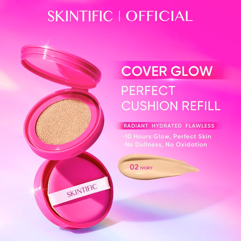 Skintific Refill Cover Glow Perfect Cushion 02 Ivory