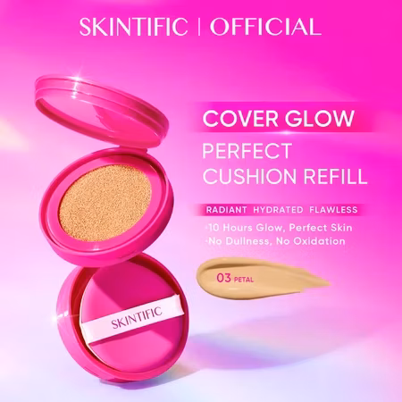 Skintific Refill Cover Glow Perfect Cushion 3 Petal