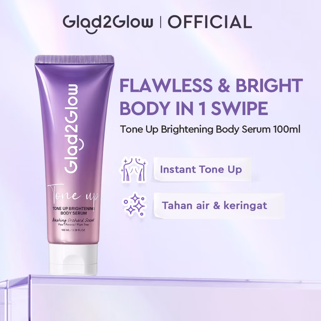 Glad2Glow Tone Up Brightening Body Serum 100ml