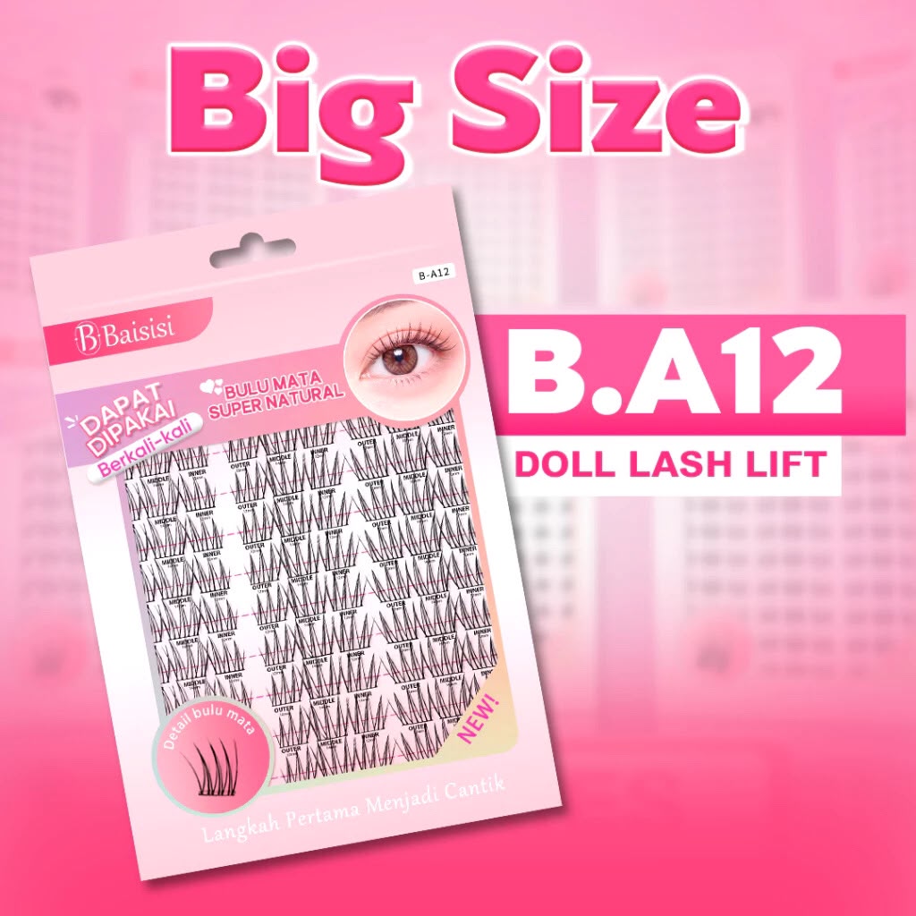 Baisisi B-A12 Fashion Eyelashes + Paket Lem