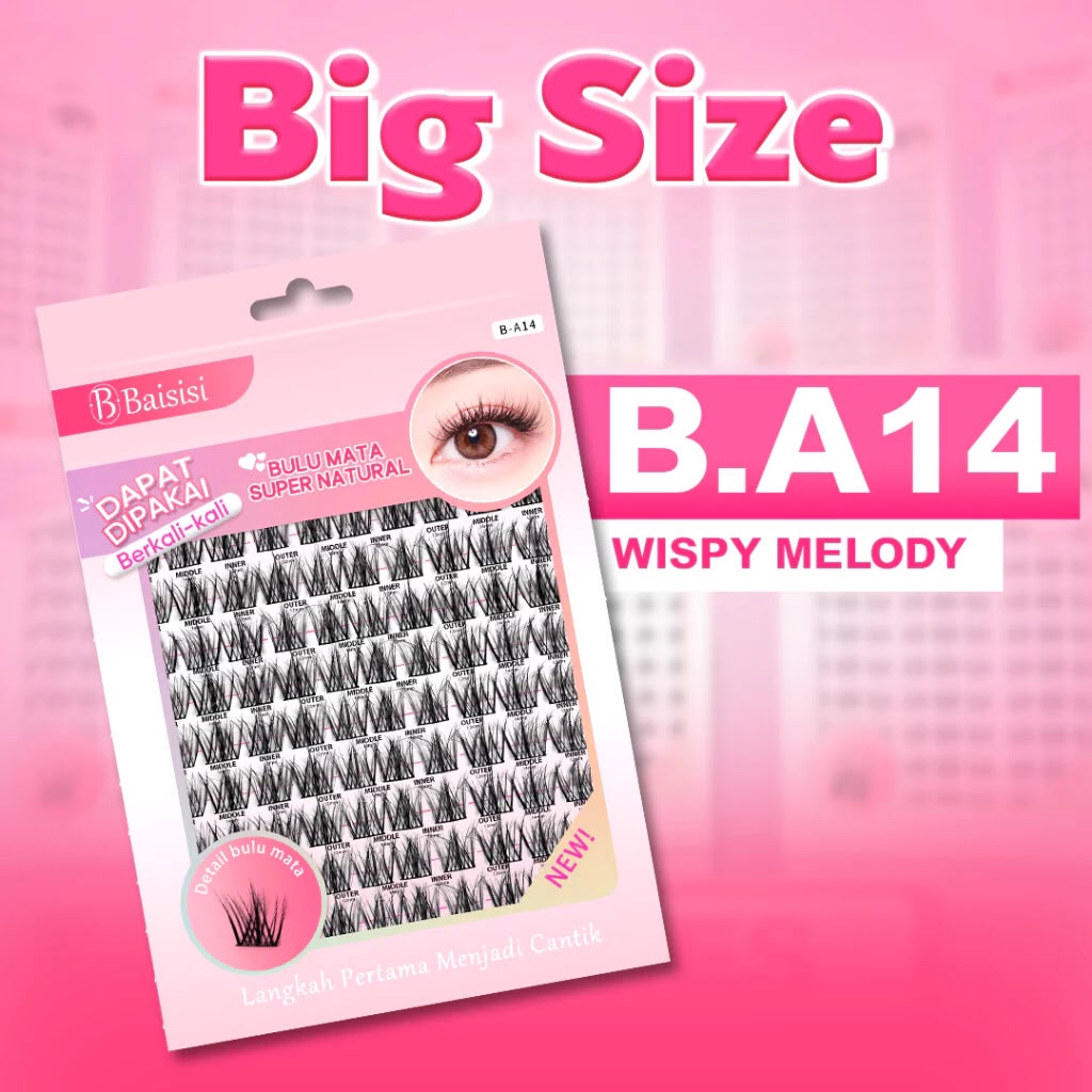 Baisisi B-A14 Fashion Eyelashes + Paket Lem