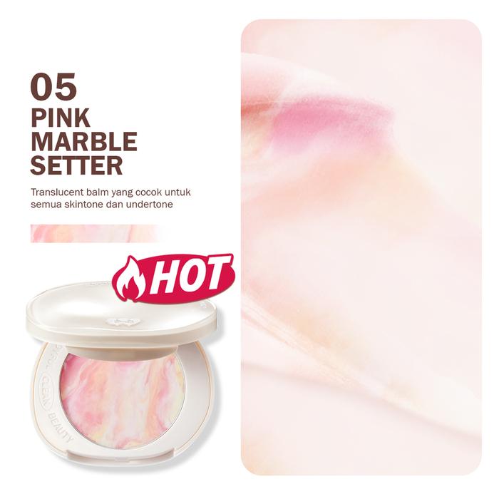 Barenbliss bloomatte fine to refine compact powder 6gr 05 pink marble setter