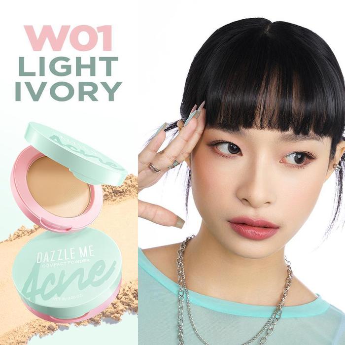 Dazzle me flawless flex compact powder shade W01 Light Ivory