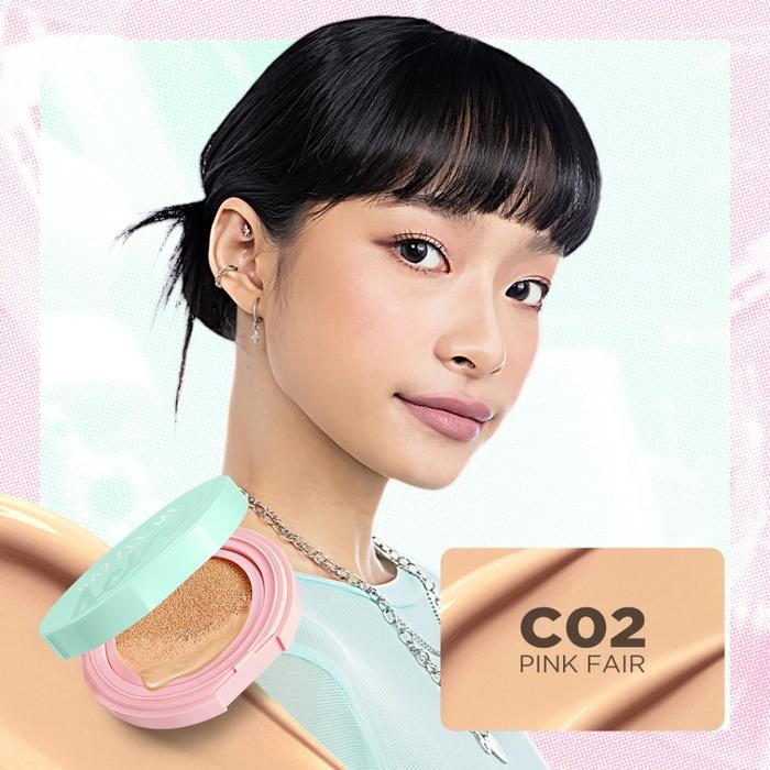 Dazzle Me Acne Armor Puff Perfection Cushion C02 Pink Fair 13gr