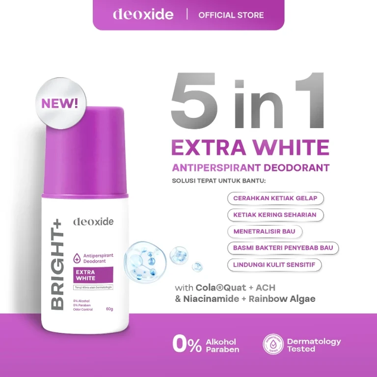 Deoxide Antiperspirant Deodorant Extra White 60g