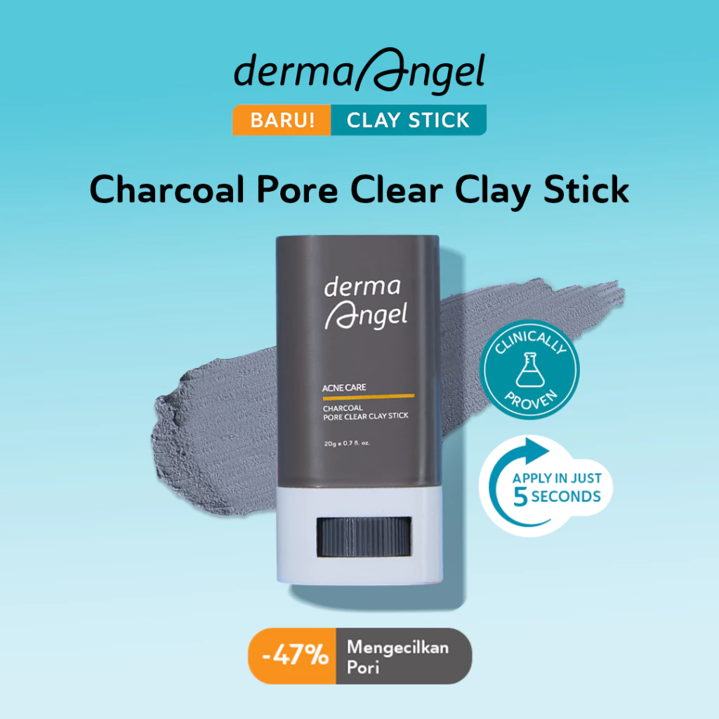 Derma Angel Charcoal Pore Clear Clay Stick 20gr