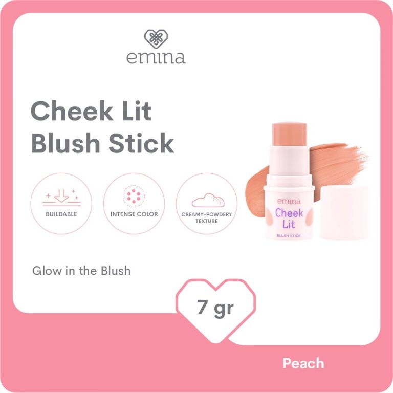 Emina Cheek Lit Blush Stick Peach 7 g