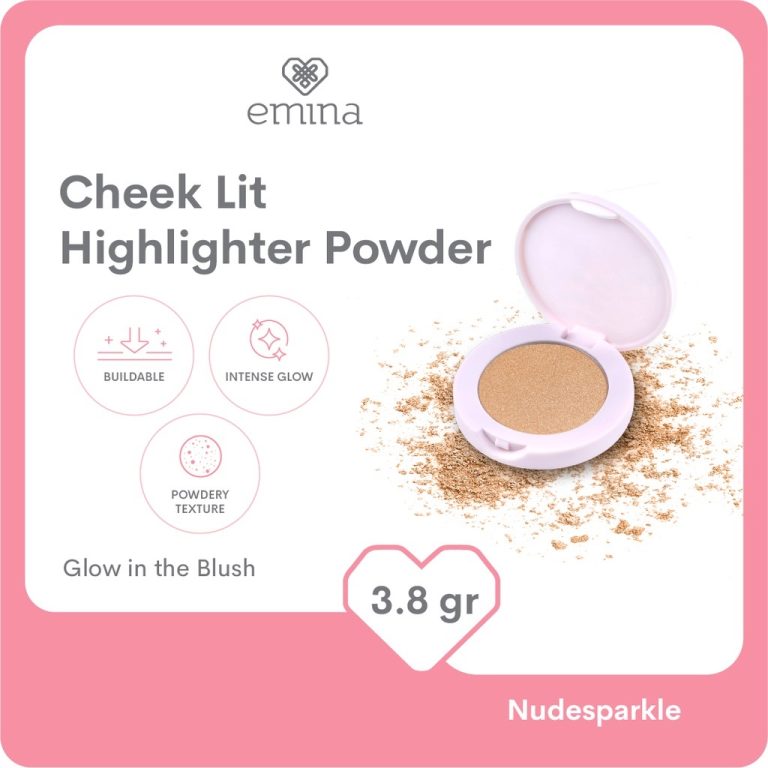 Emina Cheek Lit Highlighter Powder Nudesparkle 3.8 g