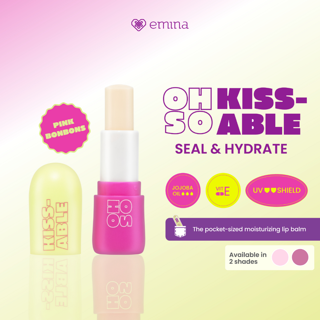 Emina Oh So Kissable Tinted Balm Stick Pink Bonbons 3.4 g