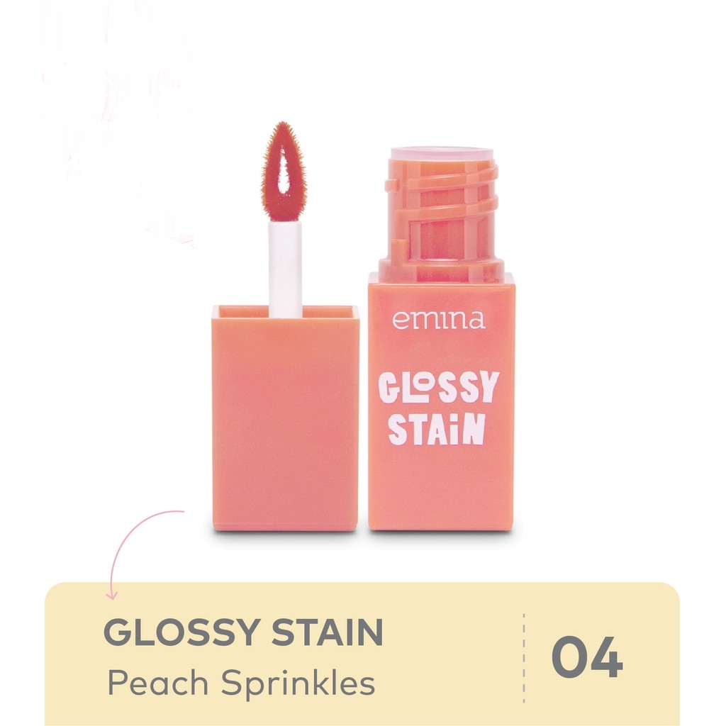Emina Glossy Stain 04 Peach Sprinkles 3 g