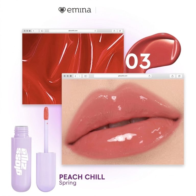 Emina Glosszilla Lightweight Lip Jelly Vinyl 03 Peach Chill