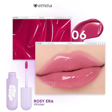 Emina Glosszilla Lightweight Lip Jelly Vinyl 06 Rosy Era