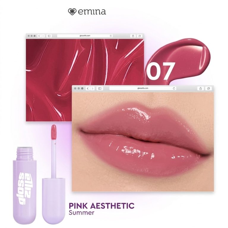 Emina Glosszilla Lightweight Lip Jelly Vinyl 07 Pink Aesthetic