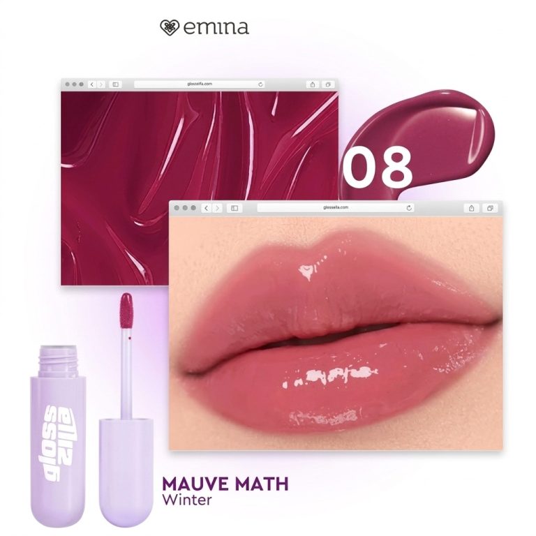 Emina Glosszilla Lightweight Lip Jelly Vinyl 08 Mauve Math