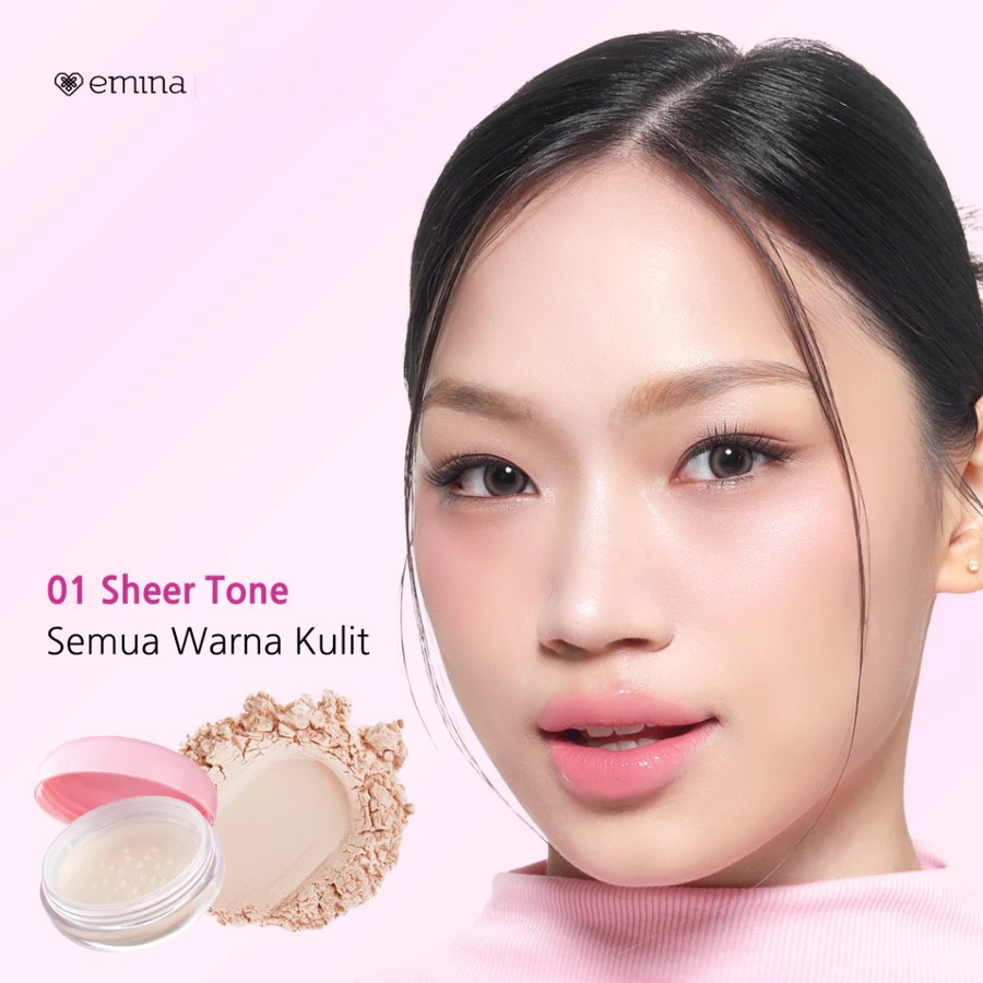 Emina Glow Fixer Blur Powder 01 Sheer Tone 8gr