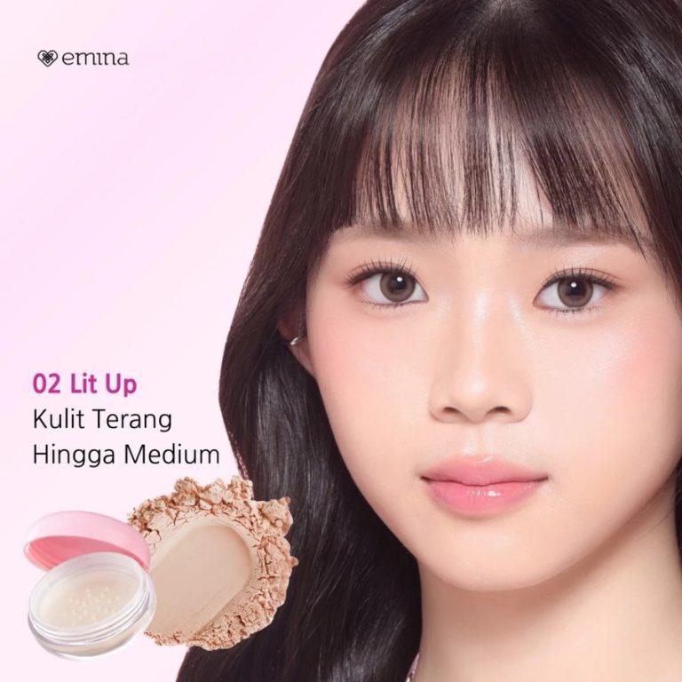 Emina Glow Fixer Blur Powder 02 Lit Up 8gr