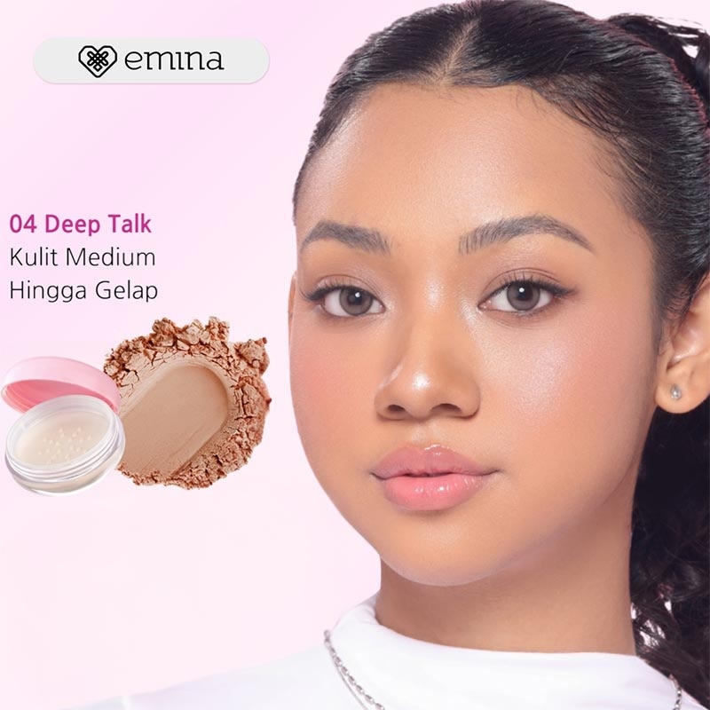 Emina Glow Fixer Blur Powder 04 Deep Talk 8gr